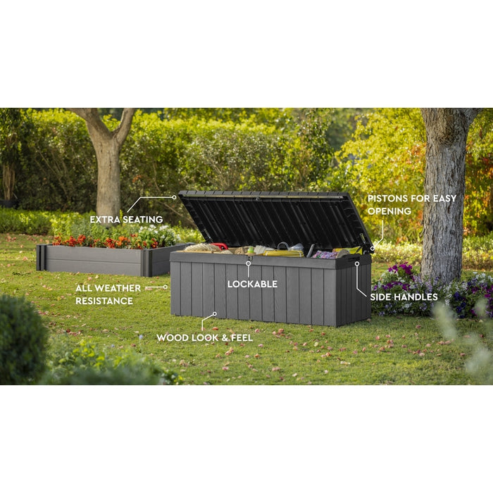 Keter Darwin 380L Storage Box - Grey