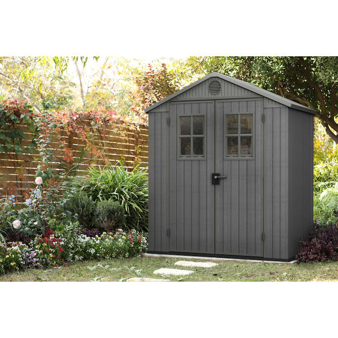 PRE ORDER: SEP. - Keter Darwin 6x4 Garden Shed - Grey (1.9 x 1.2m)