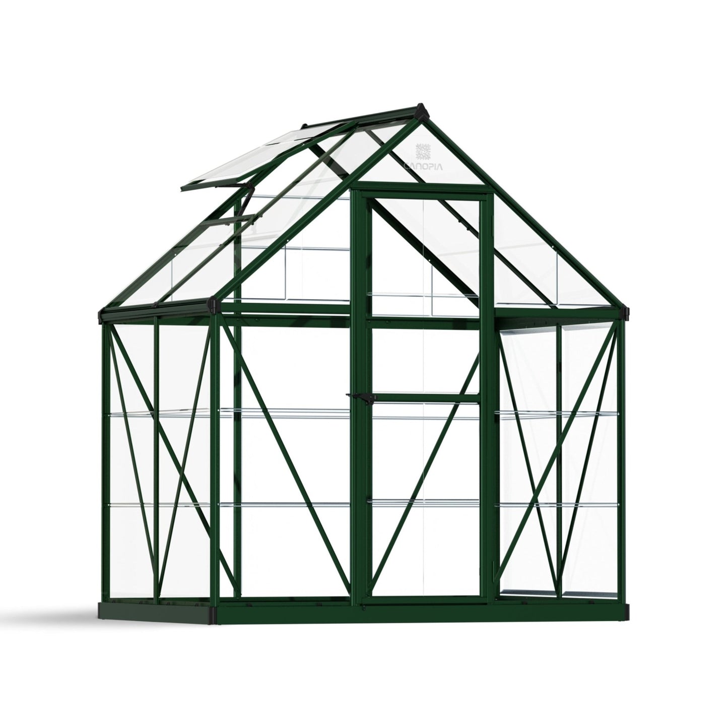 6' x 4' Harmony Greenhouse (1.9m x 1.3m) Green Frame - mazeproducts