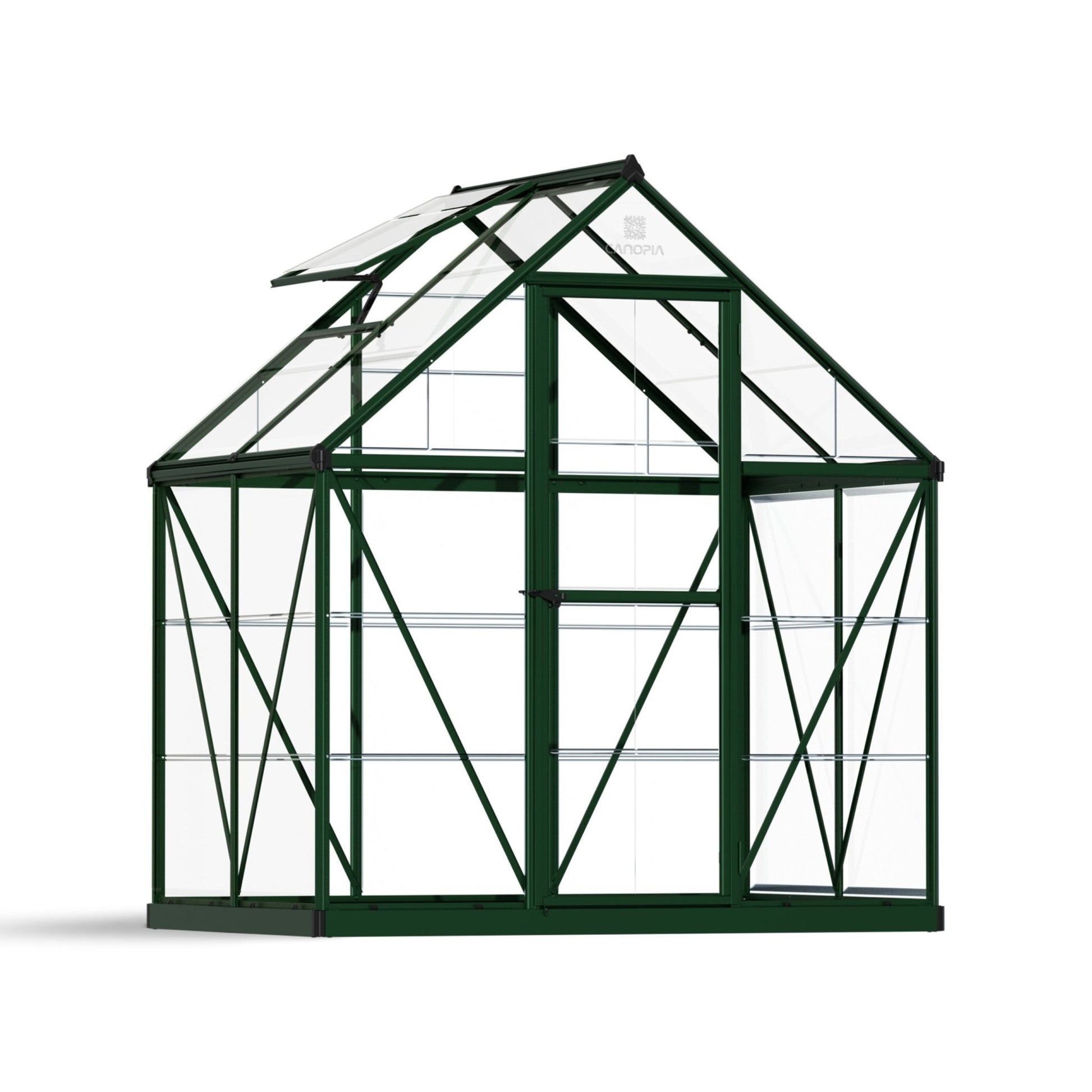 6' x 4' Harmony Greenhouse (1.9m x 1.3m) Green Frame - mazeproducts