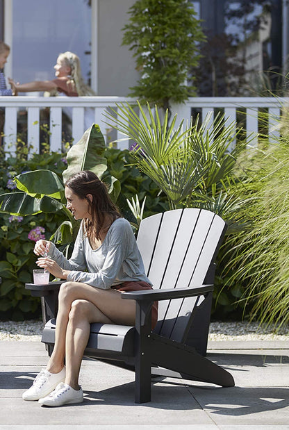 PRE ORDER: AUG. - Keter Alpine Adirondack Chair - Graphite - 2 PACK