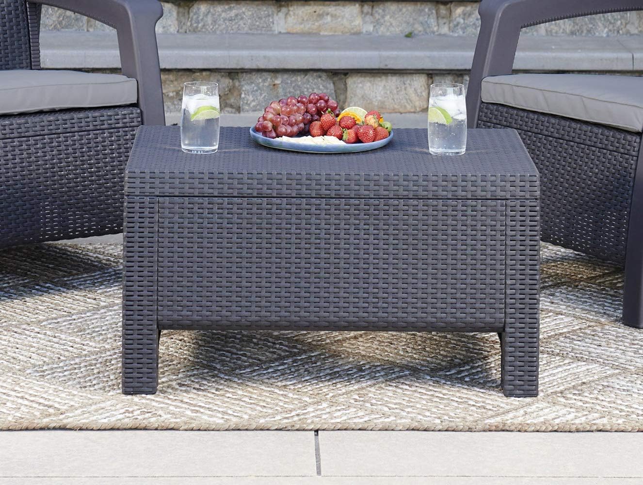 PRE ORDER: OCT. - Keter Corfu 4 Seater Storage Lounge Set