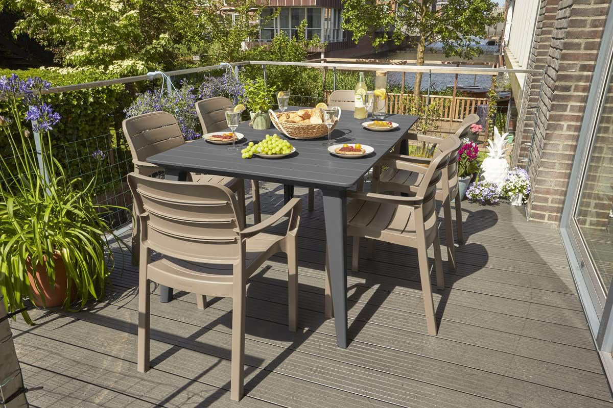 Keter Lima Dining Table - Graphite