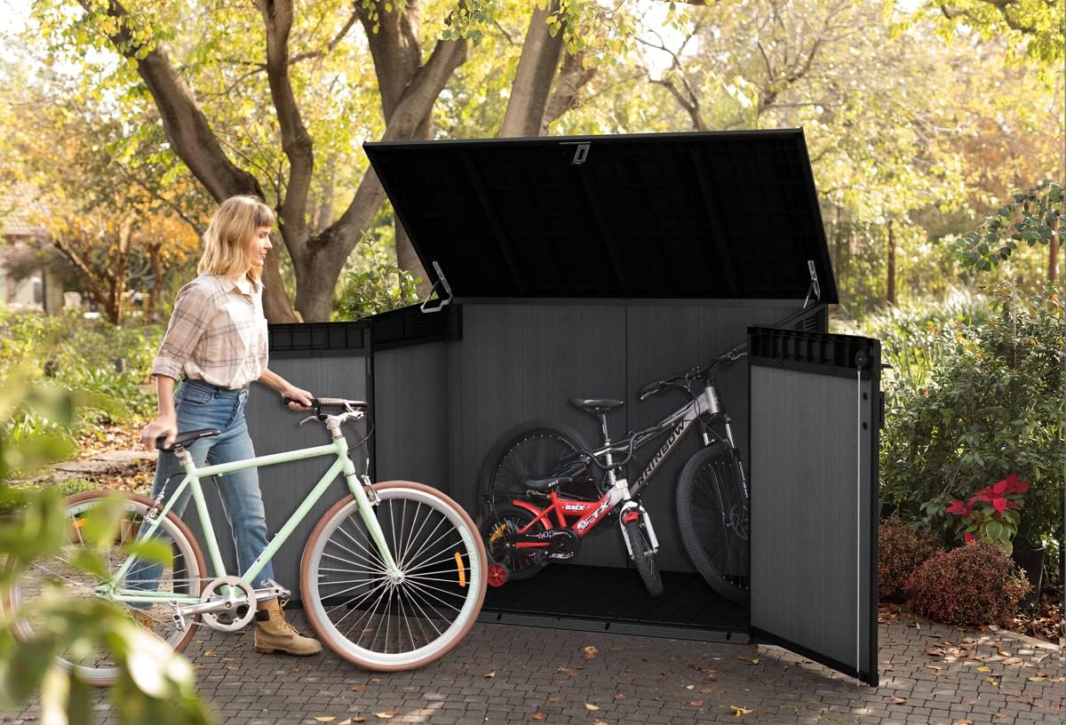 PRE ORDER: OCT.- Keter Signature Horizontal Shed - Stormgrey Look