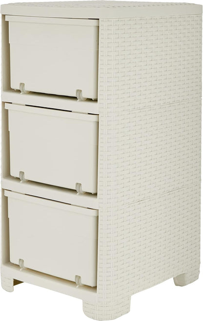 Curver Style Storage 3 Drawer Set - White (14L)