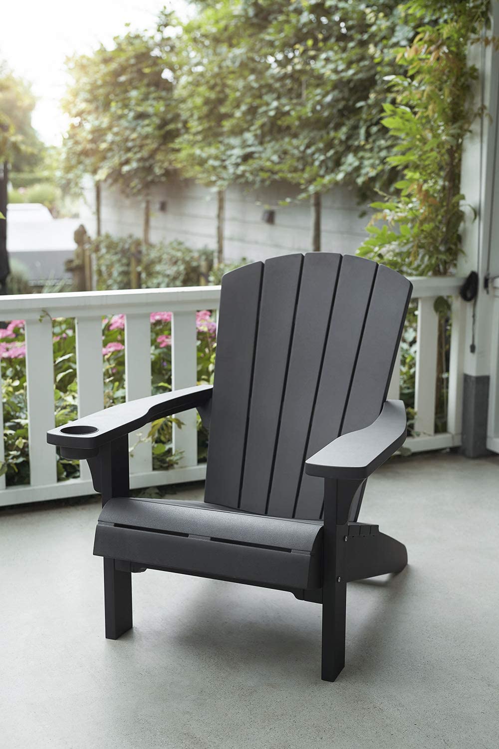 PRE ORDER: SEP. - Keter Alpine Adirondack Chair - Graphite - 2 PACK