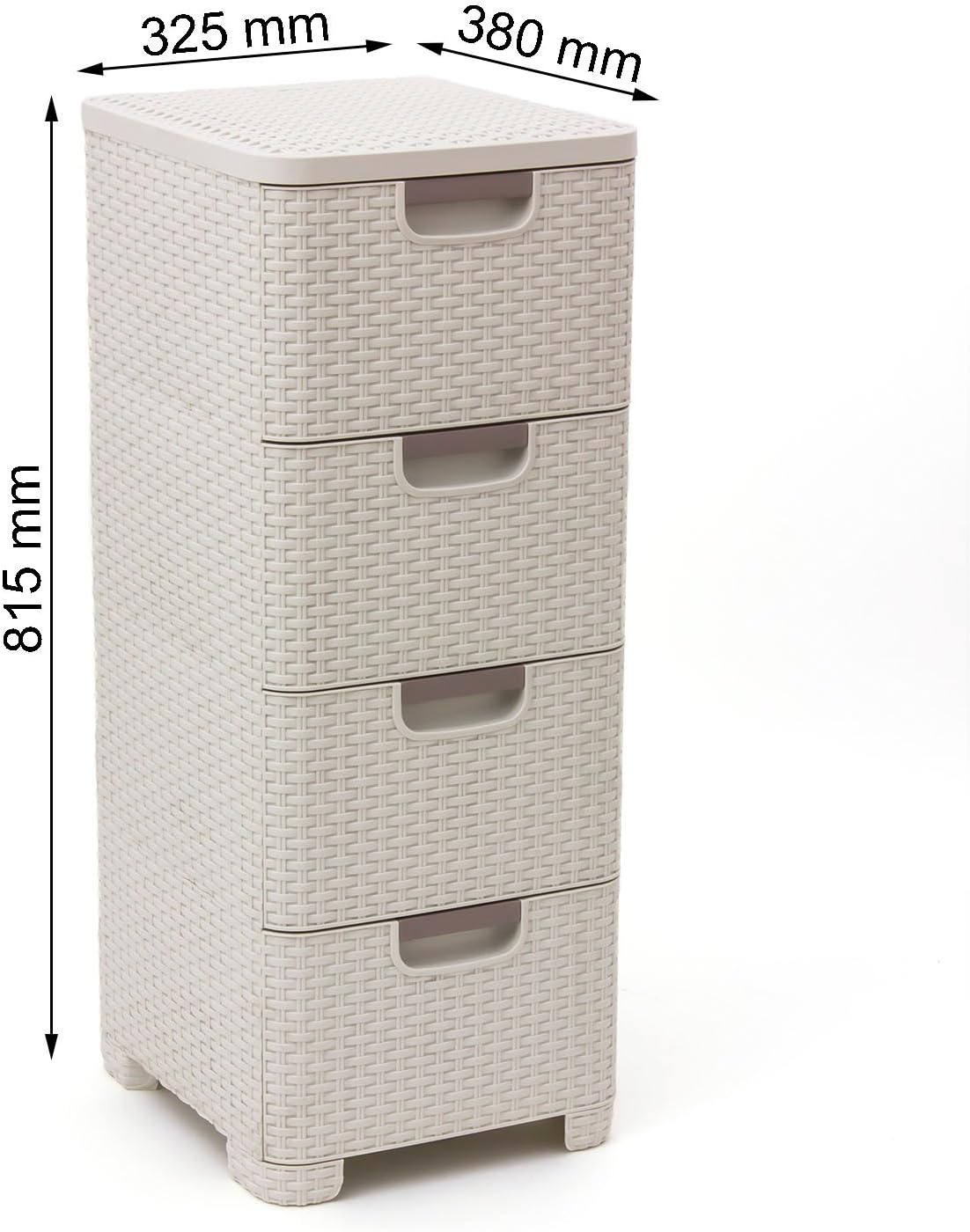 Curver Style Storage 4 Drawer Set - White (14L)