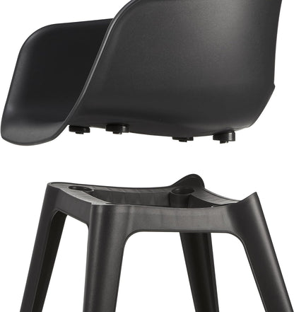 Keter Akola Dining Chair  - Graphite -2 PACK