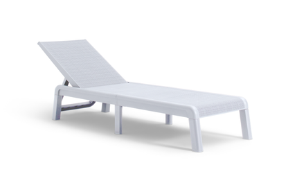 PRE ORDER: SEP. - Keter Mallorca Outdoor Sun Lounger - White