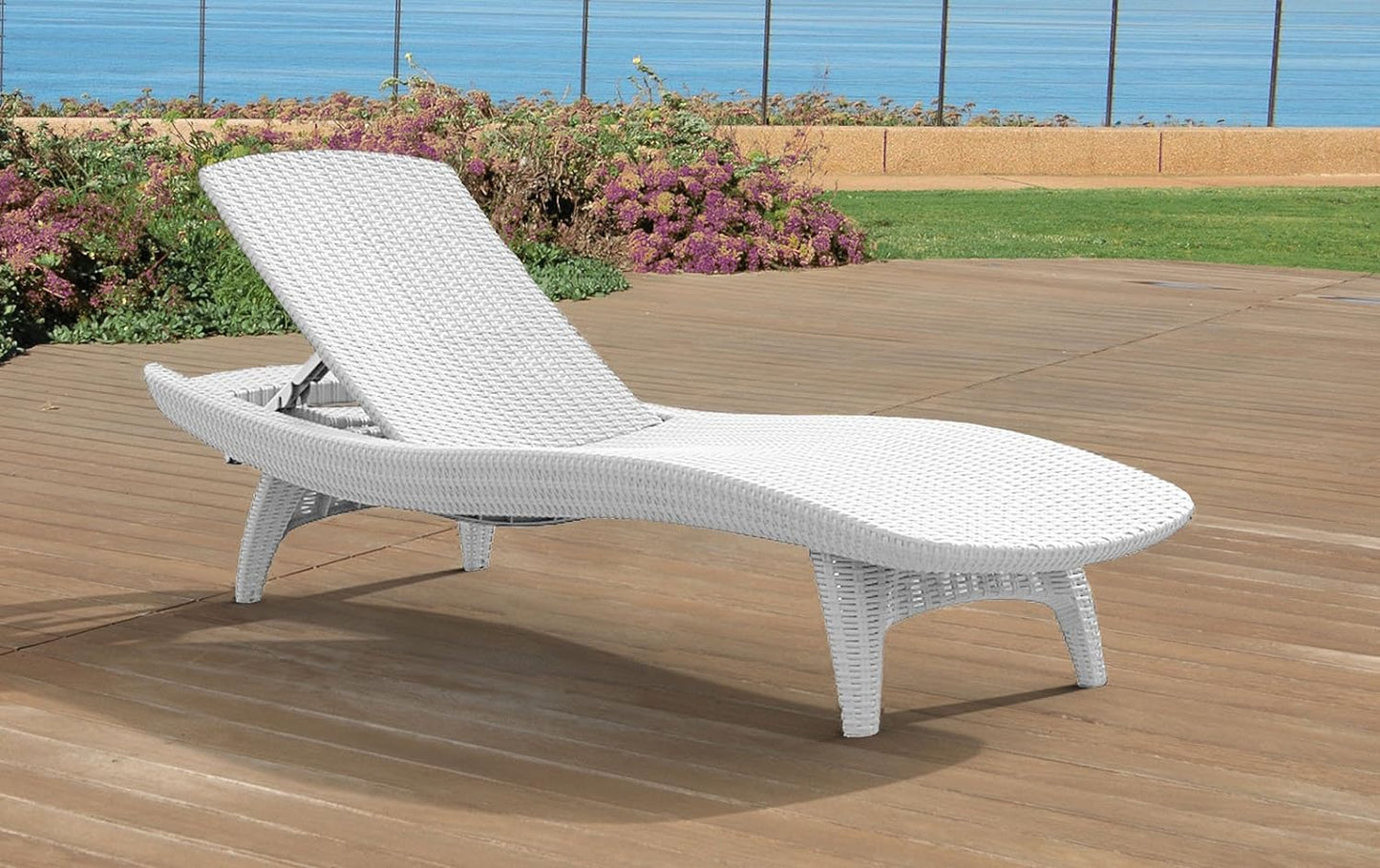 Keter Pacific Sun Loungers White