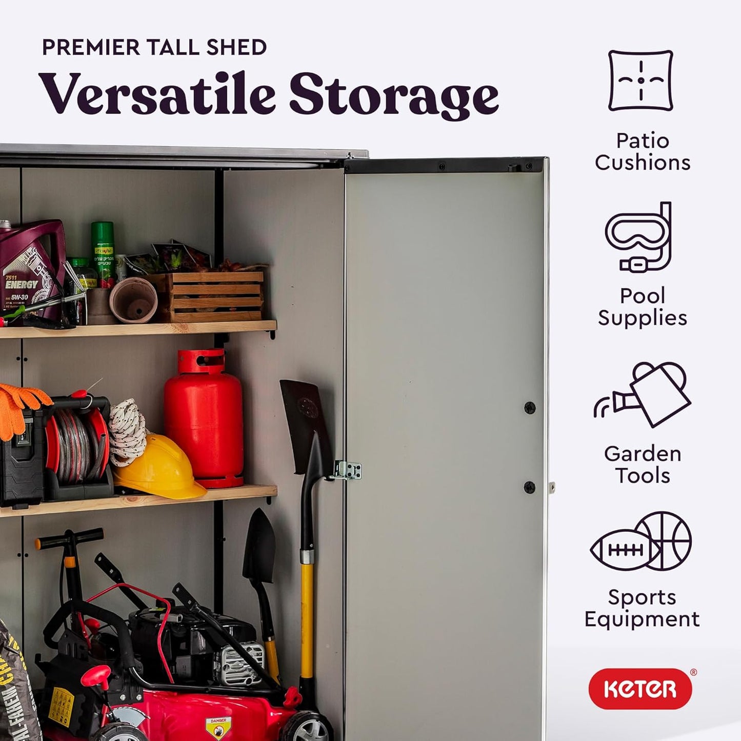 PRE ORDER: NOV. - Keter Premier Tall Shed
