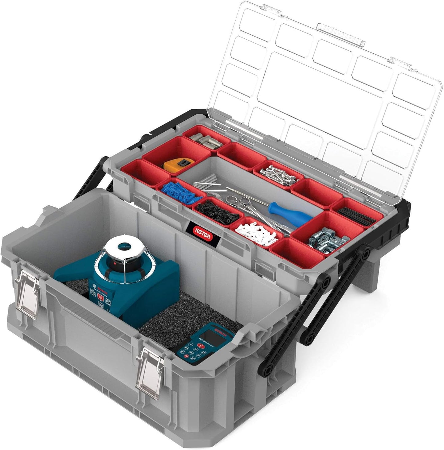 Keter Connect Cantilever Toolbox - Grey