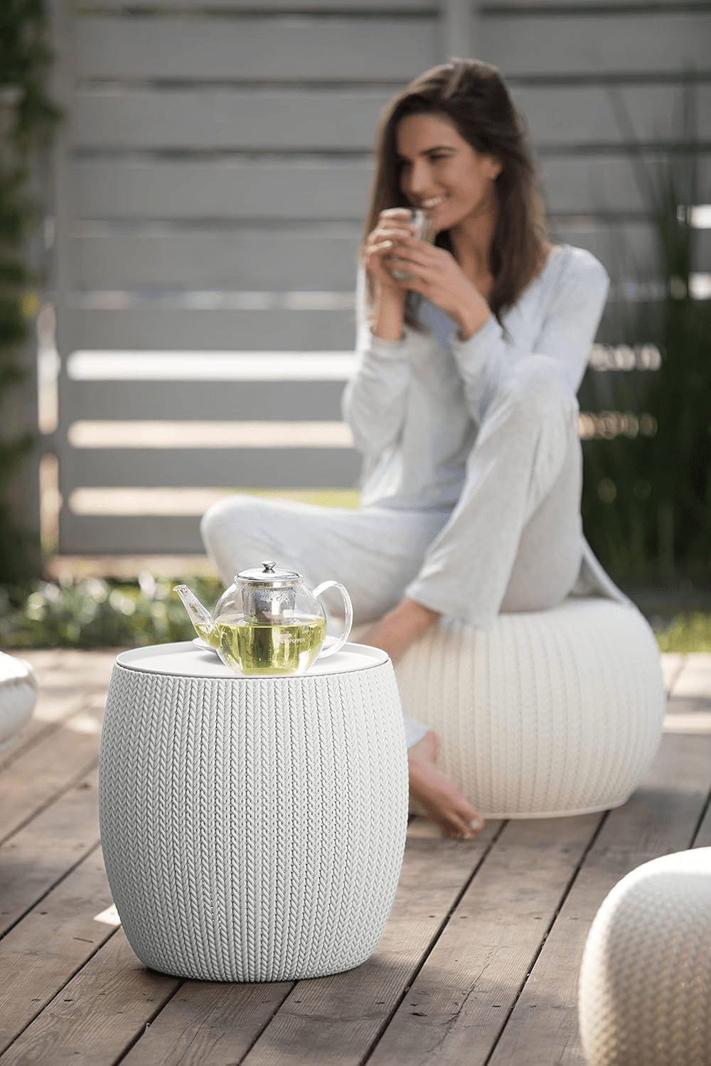 Keter Cozy Urban Balcony Set - White - mazeproducts