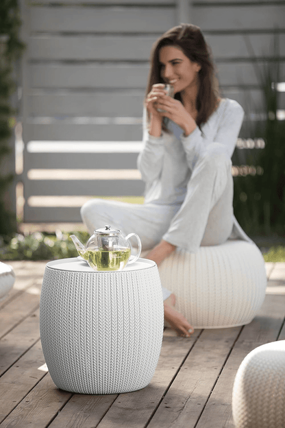 Keter Cozy Urban Balcony Set - White - mazeproducts