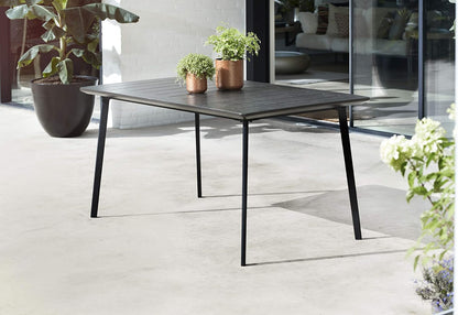 Keter Metalea Metal Look Dining Table : Black