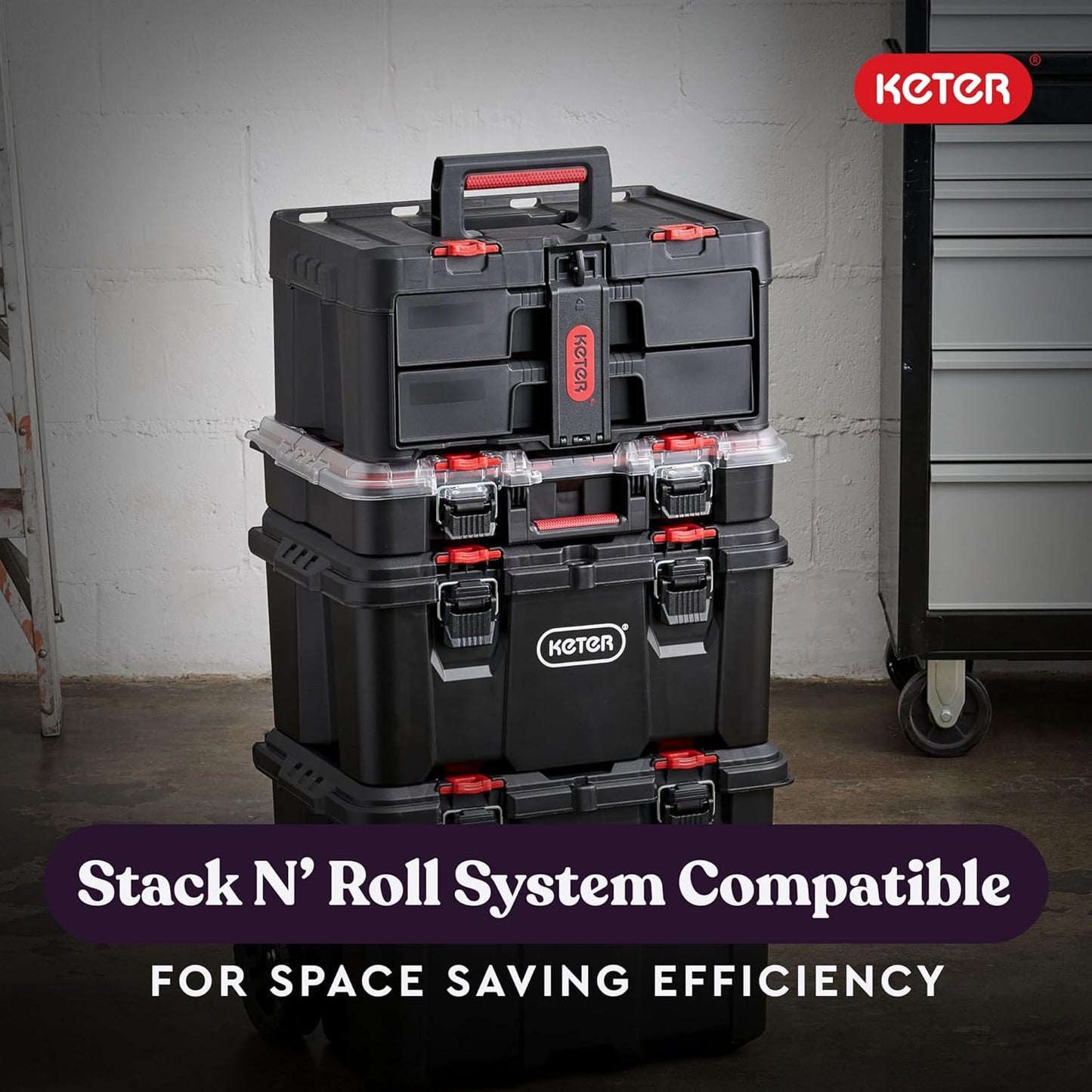 Keter STACK N’ ROLL 2 Drawers