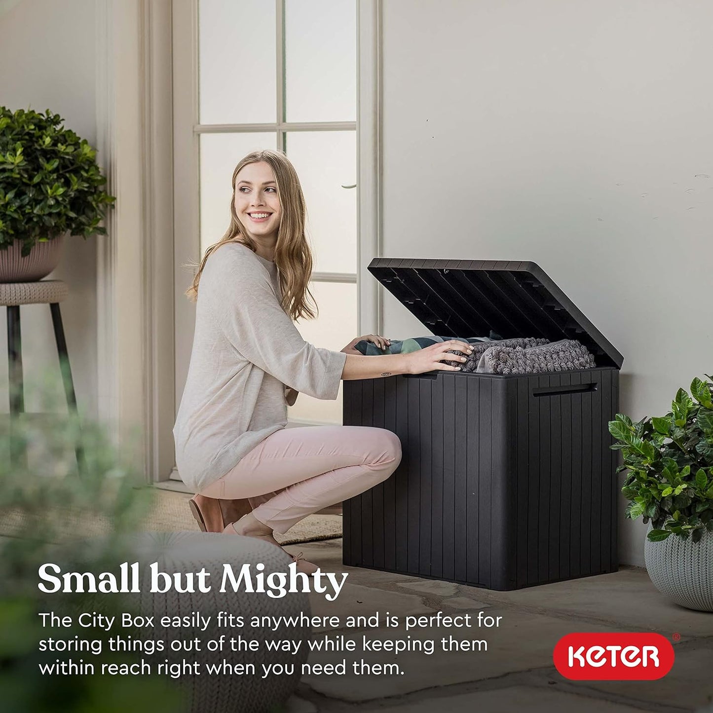 Keter City Box - 113L Outdoor Storage Box - 2 PACK