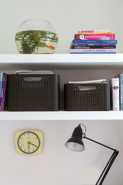 Curver Style Storage Box Set (S+M+L) - Brown
