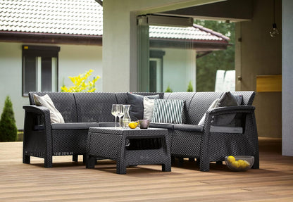Keter Corfu Corner Lounge Set