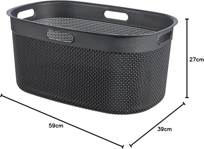 KIS Filo Laundry Basket (45L) - Dark Grey