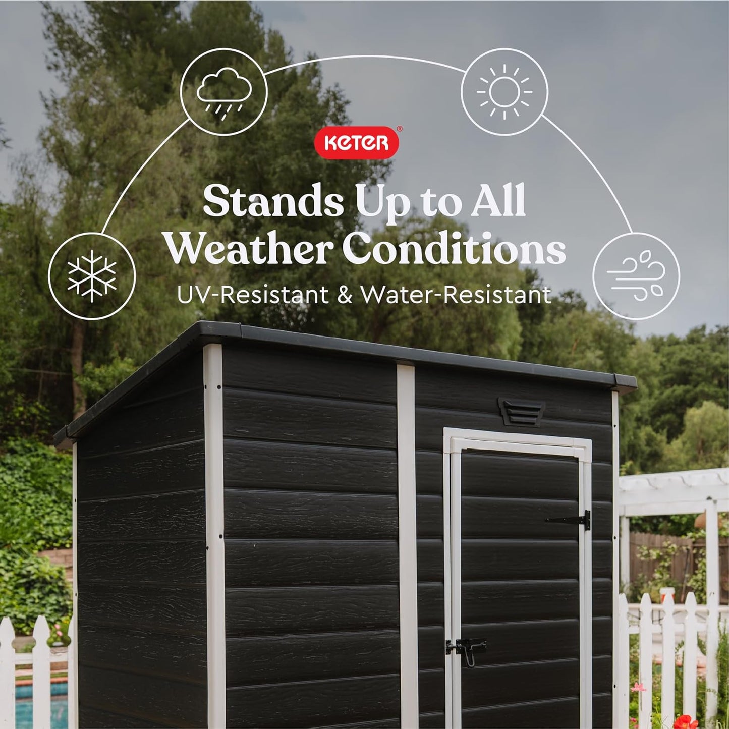 PRE ORDER: OCT. - Manor Pent Essential 6x4 Garden Shed - Dark Grey (1.8 x 1.1m)