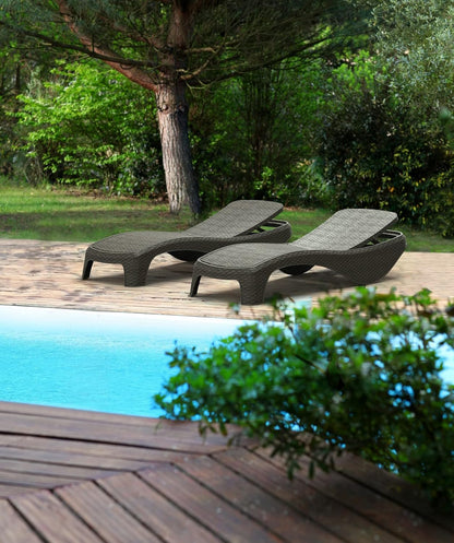 Keter Atlantic Sun Lounger - Graphite