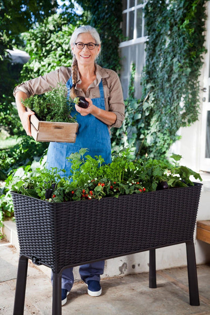 Keter Easy Grow Planter- Brown