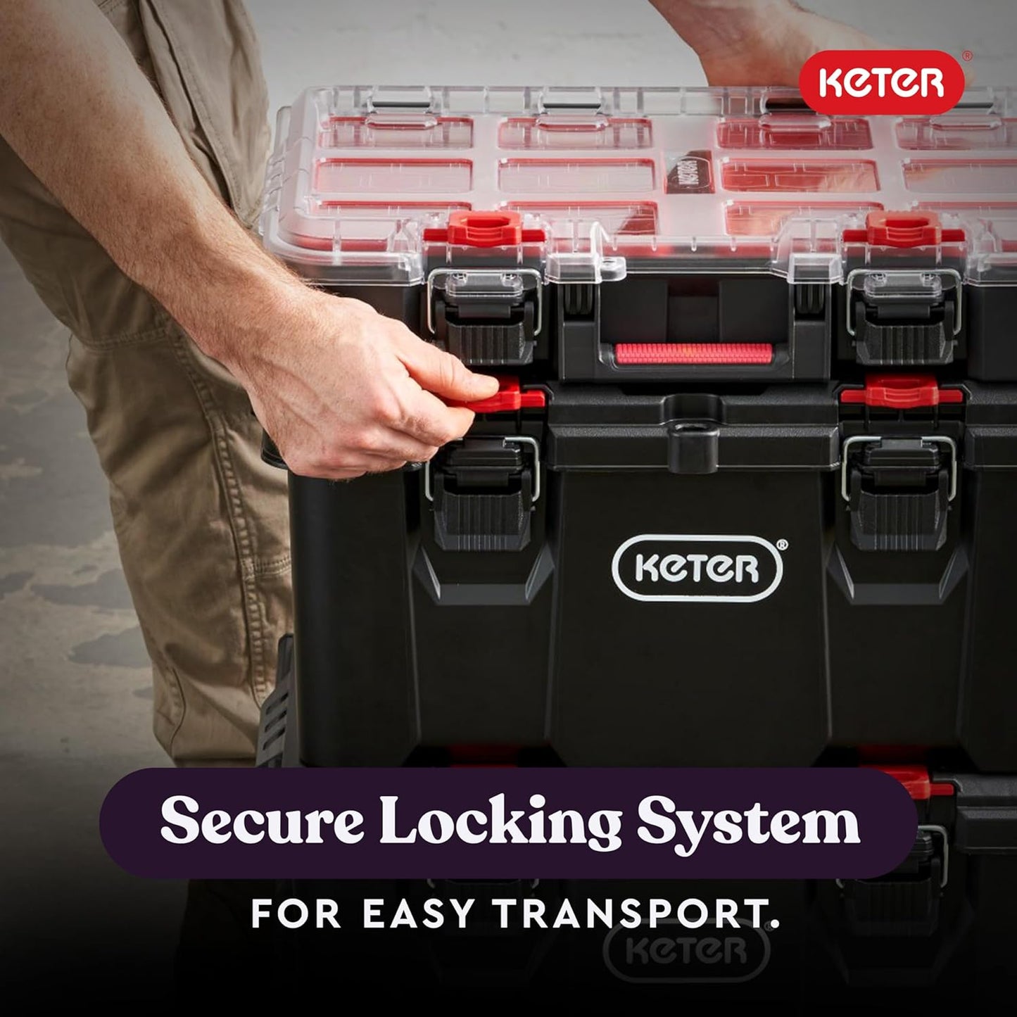 Keter STACK N’ ROLL Toolbox