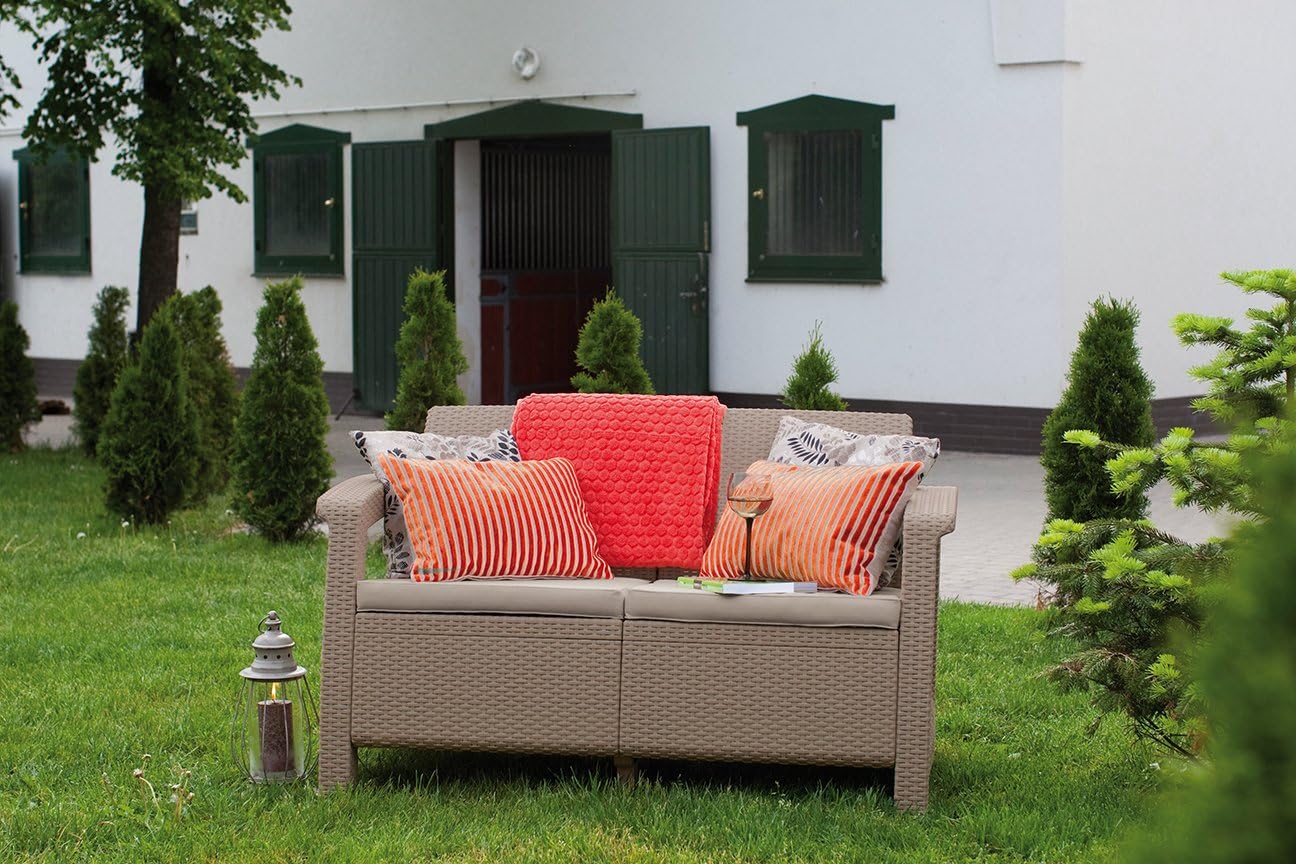 Keter Corfu 4 Seater Lounge Set - Cappuccino
