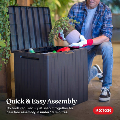 Keter City Box - 113L Outdoor Storage Box - 2 PACK