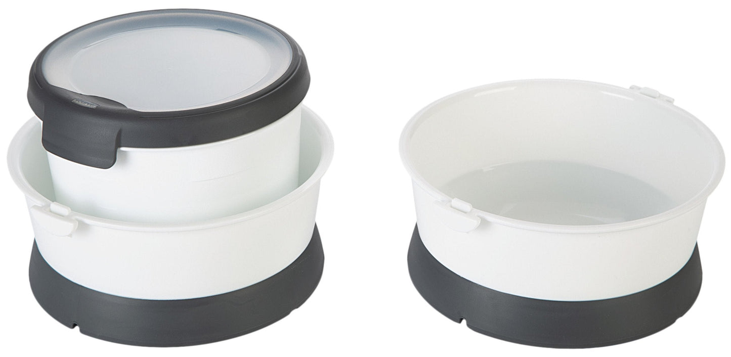 Curver 3 in 1 Food Travel Kit - White & Grey