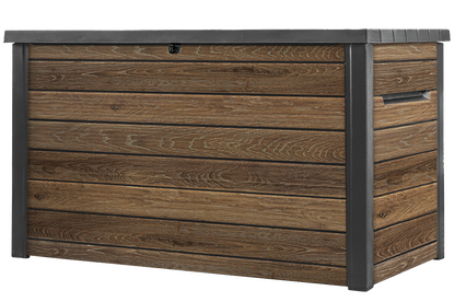 PRE ORDER: OCT. - Keter Signature 870L Storage Box - Walnut Look
