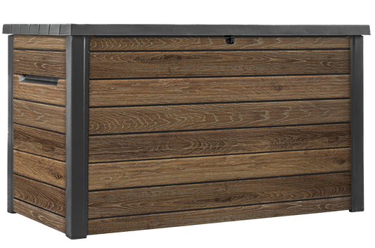 PRE ORDER: OCT. - Keter Signature 870L Storage Box - Walnut Look