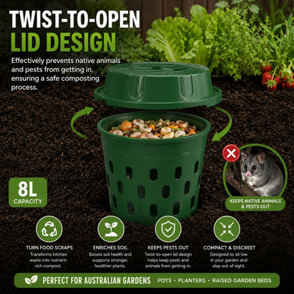 8L Underground Composter / Worm Farm - 3 Pack