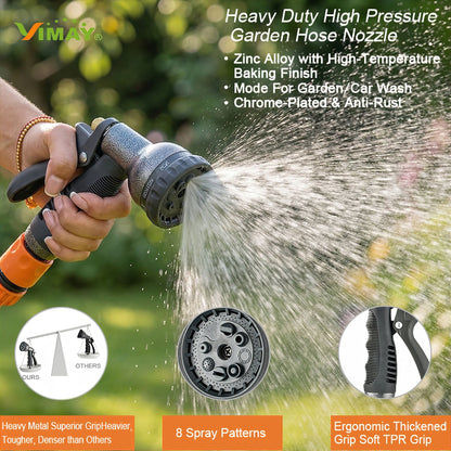 8 Pattern Metal Hose Gun - 12mm - mazeproducts