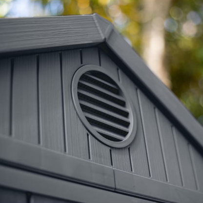 Keter Darwin 4x4 Garden Shed - Grey (1.2 x 1.2m)