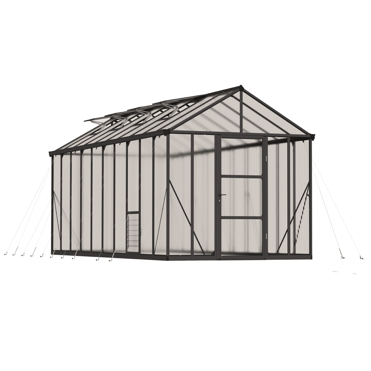 GLORY 8' x 20' Premium Greenhouse - Grey Frame