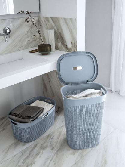 KIS Filo Laundry Basket (45L) - Light Blue