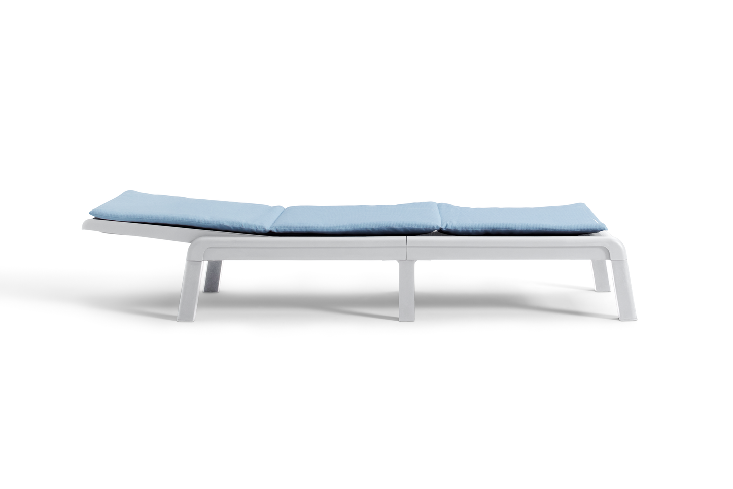 PRE ORDER: SEP. - Keter Mallorca Outdoor Sun Lounger with Cushions - White