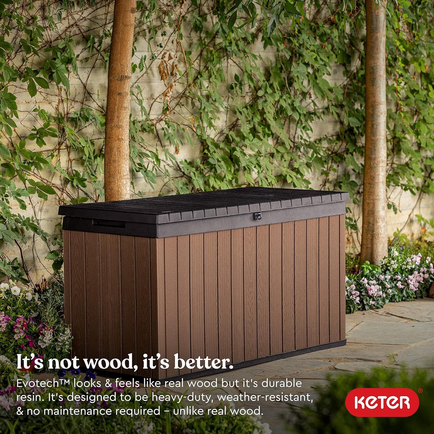 Keter Darwin 570L Storage Box - Brown