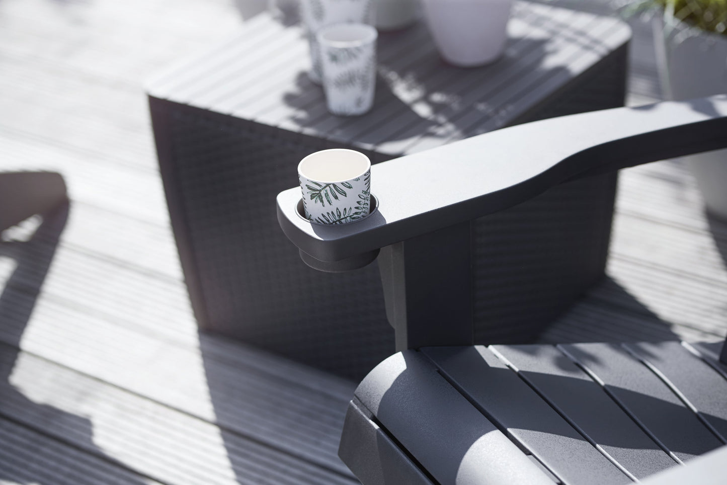 PRE ORDER: SEP. - Keter Alpine Adirondack Chair - Graphite