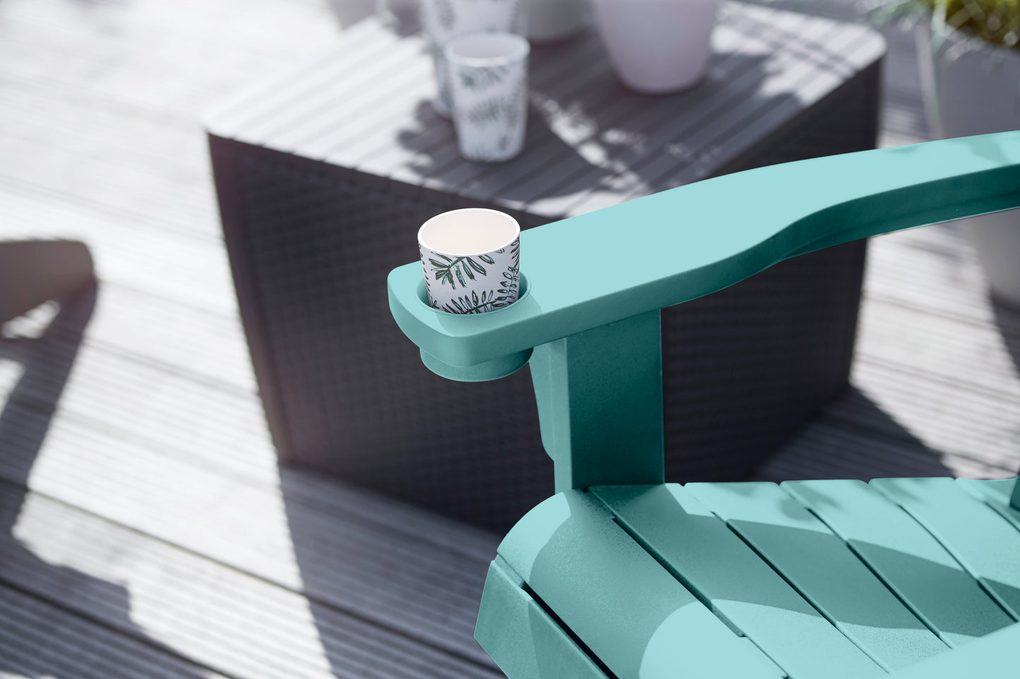 Keter Alpine Adirondack Chair - Aqua Teal