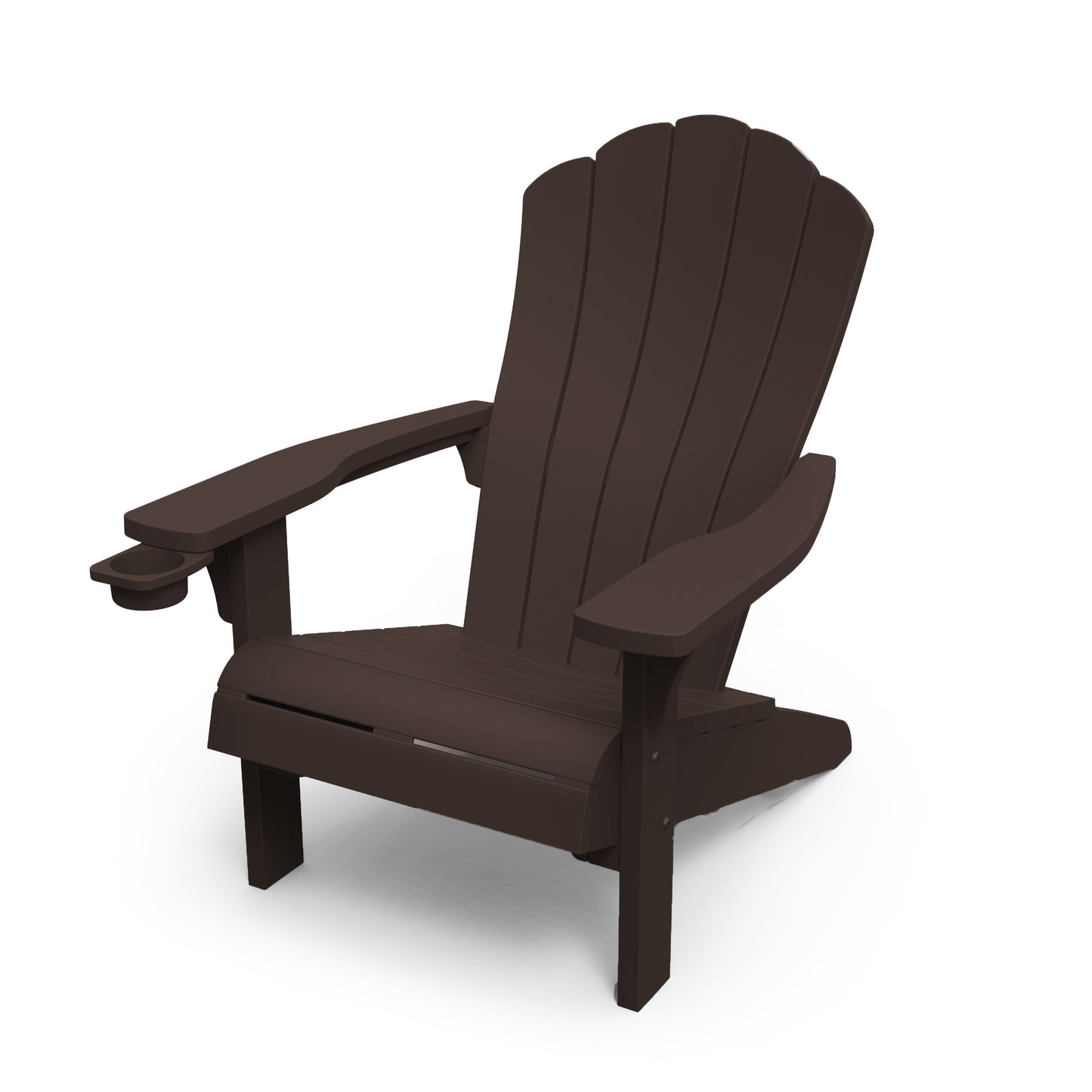 Keter Everest Adirondack Chair- Movable Cupholder - Brown