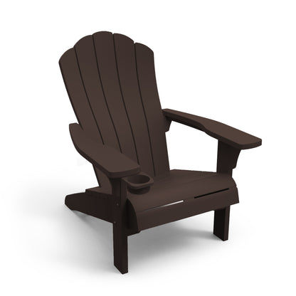 Keter Everest Adirondack Chair- Movable Cupholder - Brown