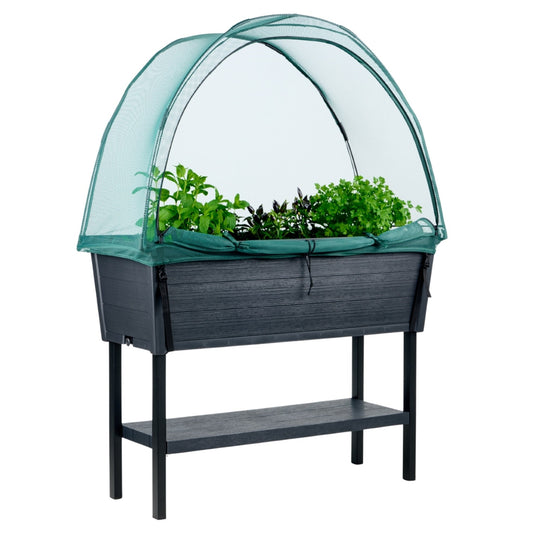 PRE ORDER: DEC. - Keter Alfresco Raised Garden Bed with Net Cover - mazeproducts
