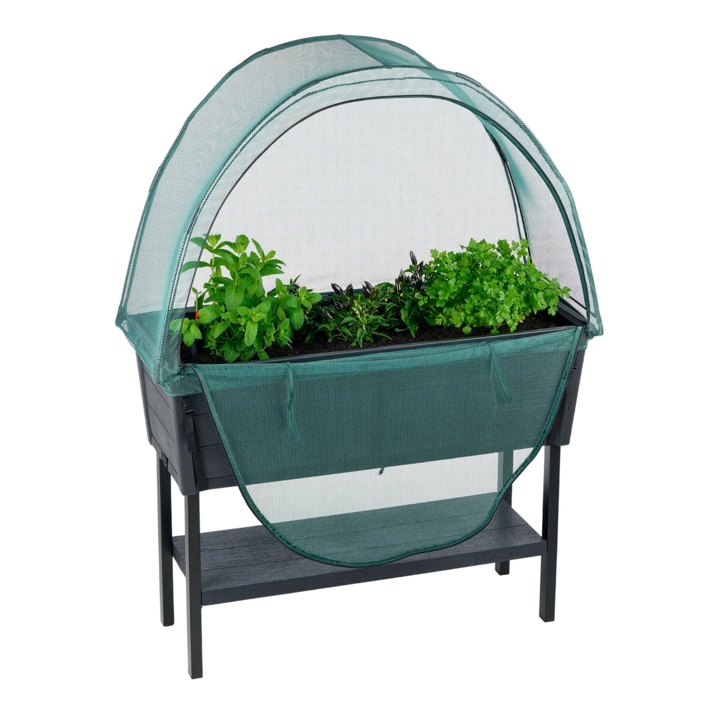 PRE ORDER: DEC. - 2 x Keter Alfresco Raised Garden Beds with Net Covers - mazeproducts