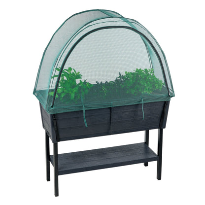PRE ORDER: DEC. - 2 x Keter Alfresco Raised Garden Beds with Net Covers - mazeproducts