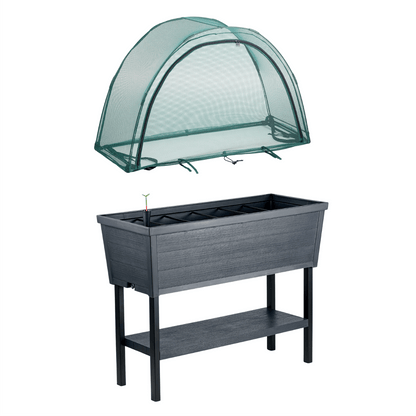 PRE ORDER: DEC. - 2 x Keter Alfresco Raised Garden Beds with Net Covers - mazeproducts
