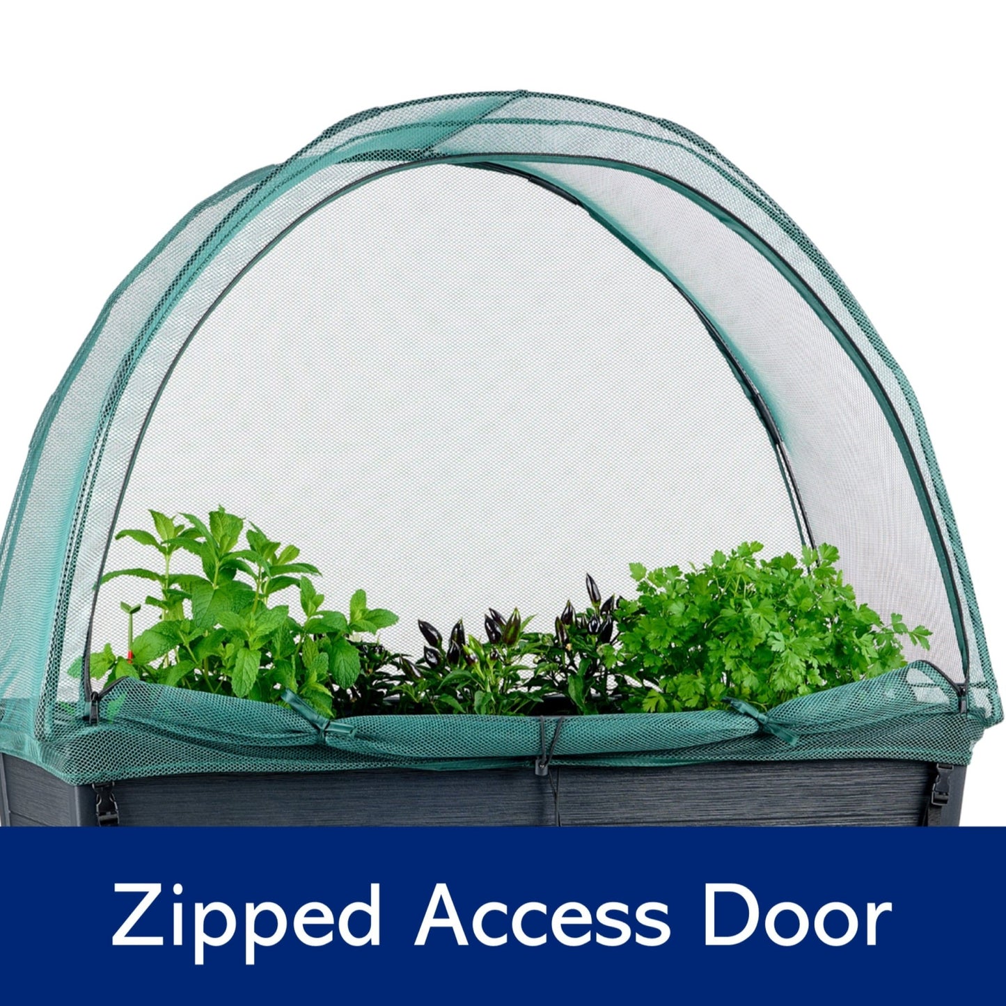 PRE ORDER: DEC. - 2 x Keter Alfresco Raised Garden Beds with Net Covers - mazeproducts