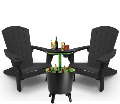 Keter Alpine Graphite Adirondack Set